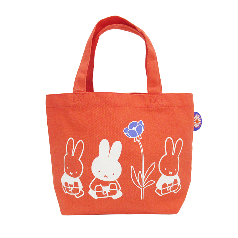 Dick Bruna カラーマチ付バッグ フラワーRD